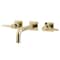 Kingston Brass KS6122DL Two-Handle Wall Mount Bathroom Faucet, Polished Brass KS6122DL - alternate 1